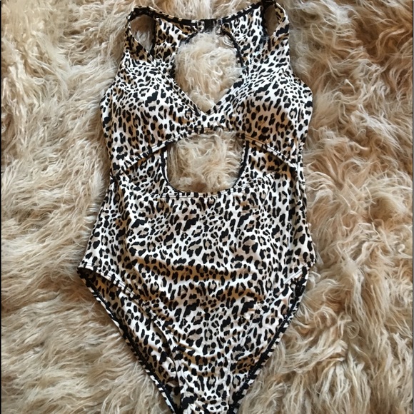 EJ Cheetah Print Monokini (NWT) Cut Out Size L - Picture 5 of 8